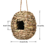 Charming Decorative Hummingbird House Hand woven Hung Straw Nest