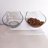 Non-slip Double Cat Bowl Dog Bowl With Stand Pet Feeding Cat Water