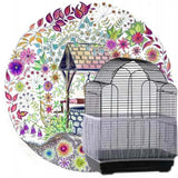 Nylon Mesh Bird Cage Cover Shell Skirt Net Easy Cleaning Seed Catcher